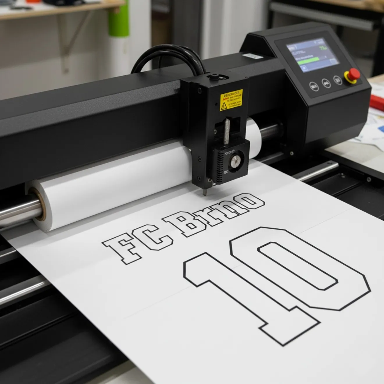 PVC Tisk Krok 1: Řezání fólie plotrem